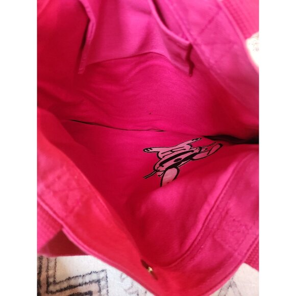 Jim Benton It's Happy Bunny / Life. Get one. Pink Tote Bag - Picture 8 of 8